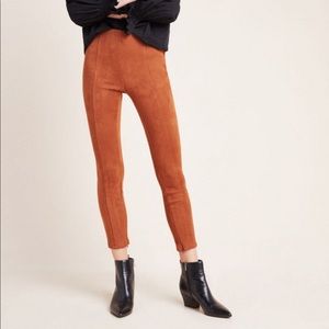 Anthropologie Faux Suede Leggings NWT
